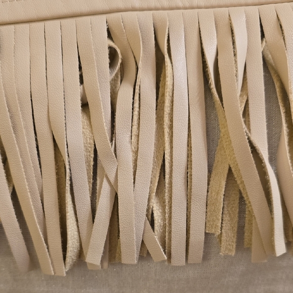 Karen Kane Cream Midi Dress with Fringe Hem - Picture 16 of 16